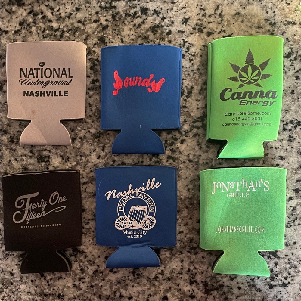 Assorted Beverage Can Coolers lot of 6